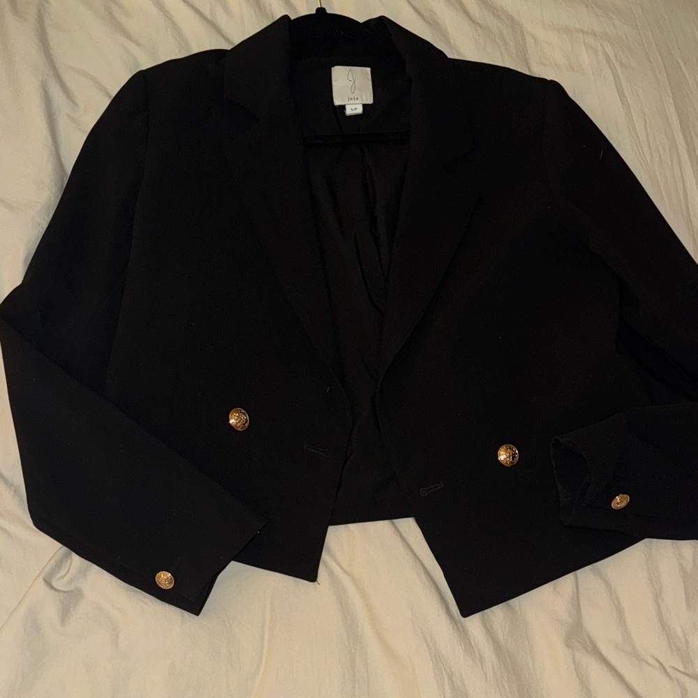 Joie Cropped Women's Black Blazer